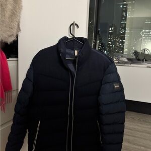 BOSS Men's Navy Jacket